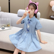Next win girl dress 2021 summer new Chinese college style skirt children princess dress