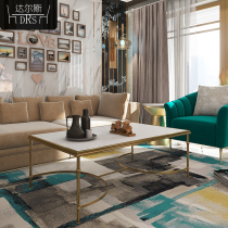 Nordic marble coffee table table modern simple living room ins Net red tea table TV cabinet combination light luxury tea table