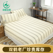 Twin Crane Flax Mat three sets pure linen old factory thickened sheet double single 1 5 m 1 8m bed mat