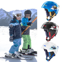  Uvex manic childrens ski helmet single and double board protective gear snow helmet equipment ISA adjustment 2-4 years old