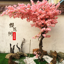 Large simulation cherry blossom wishing tree interior decoration Japanese plant wedding Net red shop window landscape fake peach blossom