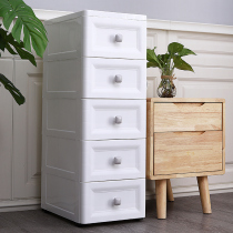 Slit cabinet narrow cabinet storage cabinet gap storage rack kitchen toilet European storage cabinet drawer type storage cabinet