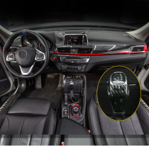 Suitable for 16-21 BMW X1 interior modified central control panel new X2 gear handle carbon fiber pattern accessories decoration