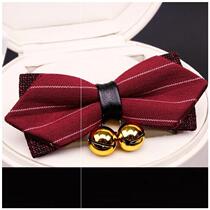 Hot sale butterfly cat small and medium and large dog jewelry Corky Labrador collar bow tie big bell hanging pet