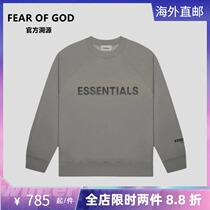 FEAR OF GOD ESSENTIALS NEW REWIRE ROUND COLLAR LONG SLEEVE MEN AND WOMEN HIGH STREET LOOSE TIDE CARD PLUS SUEDE SWEATER