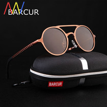 for sunglasses fashion men Round retro polarized sun-glasses