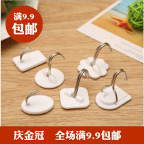 Quality Top-Perpiper Strong Hook White Plastic Slime Hook Mini Powerful Sticky Hook Single Loading Bulk