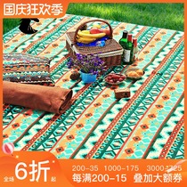 Black Deer outdoor Nordic ins Wind picnic mat portable waterproof suburb Spring Tour grass cloth mat moisture-proof picnic mat