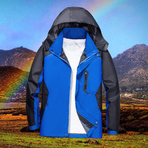 Submachine clothes men and women Spring and autumn thin section outdoor submachine clothes men and women blouses windproof and waterproof even hat climbing suit riding clothes