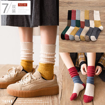Socks women's socks autumn and winter cotton heaps socks plus velvet ladies cotton socks spring and autumn stockings winter thickened stockings