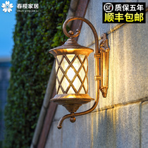 Balcony Wall Lamp Outdoor Patio Super Bright Eu Style Retro Hallway Outdoor Waterproof Garden Villa Big Doorwall Lamp