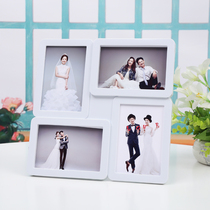 Simple and modern 6-inch photo frame photo frame table wall photo wall childrens wedding studio four-palace grid combination frame