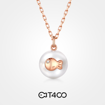 T400 clownfish bead necklace 2021 new female light luxury niche design sense brand sterling silver choker