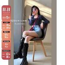 Spot Barbie flower sexy inside strap vest female ins tide small cardigan two-piece Net Red