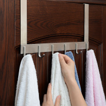 Stainless steel door rear rack clothing cap hook bedroom house door behind containing hook hanging hanger free of nail without mark