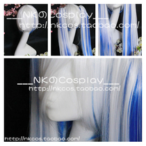 ___NK for Cosplay wig) VOCALOID snowflake MIKU) Snow Hatsu) 120CM two-color ponytail