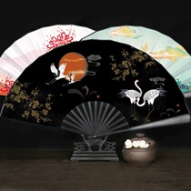  Guochao Fan Cartoon Fan Bamboo Easy To Open And Open Country Wind Girl Bully Gust Fan Stumps Student Boy Bundy