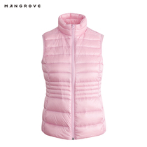 Mangrove mangov outdoor sports warm goose down vest Lady super light ultra thin down vest autumn winter