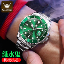 Swiss green water ghost watch automatic mechanical watch Mens watch mens watch brand name top ten luminous waterproof tide