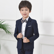 Childrens suit suit suit Boy small suit flower girl dress Middle and Big Boy British boy piano performance suit three-piece set
