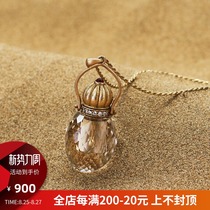  HeyJewel Langmu Sahara Story series Openable Crystal Aromatherapy bottle Pendant Necklace Spot