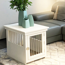 Wood Stainless Steel Dog Cage Sub Medium Dog Small Dog With Toilet Separated Indoor Home Teddy Chai Dog Pet Cage