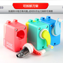 Del pencil sharpener pencil sharpener hand crank students use multi-functional drill planing primary school students pencil sharpener childrens stationery school supplies car repair peeling automatic lead-in pencil sharpener