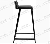 Light luxury Nordic solid wood bar chair creative bar chair modern minimalist home island high stool backrest high chair