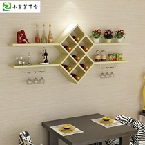 Restaurant wall decoration rack simple modern wine wall hanging wine cabinet wine rack Wall wine cabinet home wall wine cabinet
