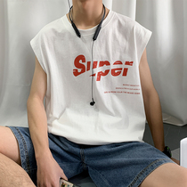 Summer basketball sports vest Tide brand ins loose trend All-in-one base shirt Hurdler waistcoat Sleeveless T-shirt