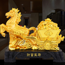 Horse ornaments handicrafts lucky feng shui decoration horse to success home living room wine cabinet office shop decorations