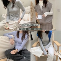 Warm black technology(warm sheep sweater)Australian wool infrared heating warm bottoming shirt