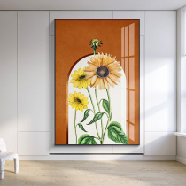 Modern simple to enter the home day Kui entrance decorative painting entrance corridor aisle restaurant wall painting oil painting sense illustration