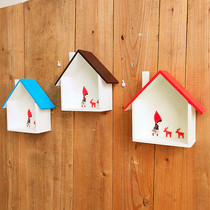 Nordic fairy tale House storage box wall shelf childrens room wall decoration wall shelf shelf Shelf shelf creative home