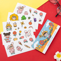 Hands Ledger Korean Ensemble Teenage Girl Wind PVC Waterproof no marks Cartoon Japanese Insulation Cups Helmet Kettle Mobile Phone Stickers