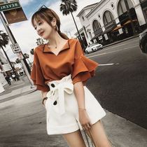 Summer 2021 New French half-length dress Womens Light fat mm early autumn fashion two-piece suit
