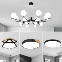 Minimalist Modern Lamp Living Room Ceiling Lamp Two Bedroom One Living Room Set Light Stylish Creative Modern Light Luxury Round Lamp