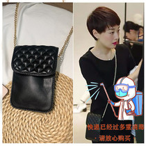 France Cone Koery genuine leather mobile phone inclined satchel with the same bag of the same bag Luo Zijun Xia vertical and chain womens bag