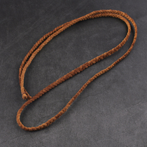 Yihu Takahashi Goro style Italy imported pure hand-woven deerskin rope necklace Brown necklace