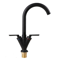 grilled paint  faucet sink tap dual-lever swivel