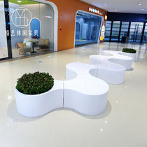 The new FRP Mei Chen splicing combination stool shopping mall garden lounge area creative petals waiting flower pot stool
