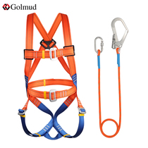 seat belt high altitude outdoor anti-fall electrician job suit five-point type of insurance with abrasion resistant safety rope GM858
