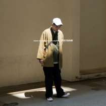 SAMESAME retro national tide cotton-padded clothing double-sided Japanese coat long military wind overalls men winter