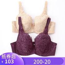 Ancient Purple Lanti Special Cabinet Underwear STW5308 Thin to Adjust Whole Cups Big Cups Bra Bra