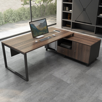 Minimalist modern office furniture manager table single head desk staff desk desk chair combination