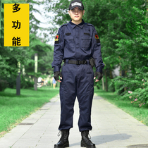 Genuine spot TBM tactical instructor service training security suit spring and autumn suit fire combat suit rescue training suit