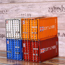 American wrought iron container shape tissue box home retro decorations industrial wind Net coffee KTV desktop ornaments