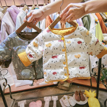 Childrens clothing autumn winter new boy light and thin down clothes girl foreign air baby children white duck suede warm jacket