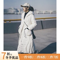 轻薄羽绒服女中长款冬季保暖羽绒服新款时尚冬装白鹅绒羽绒外套