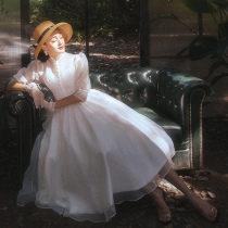 Light wedding dress 2021 new bridal tour Mori Super fairy dream small man short style skirt simple dress women